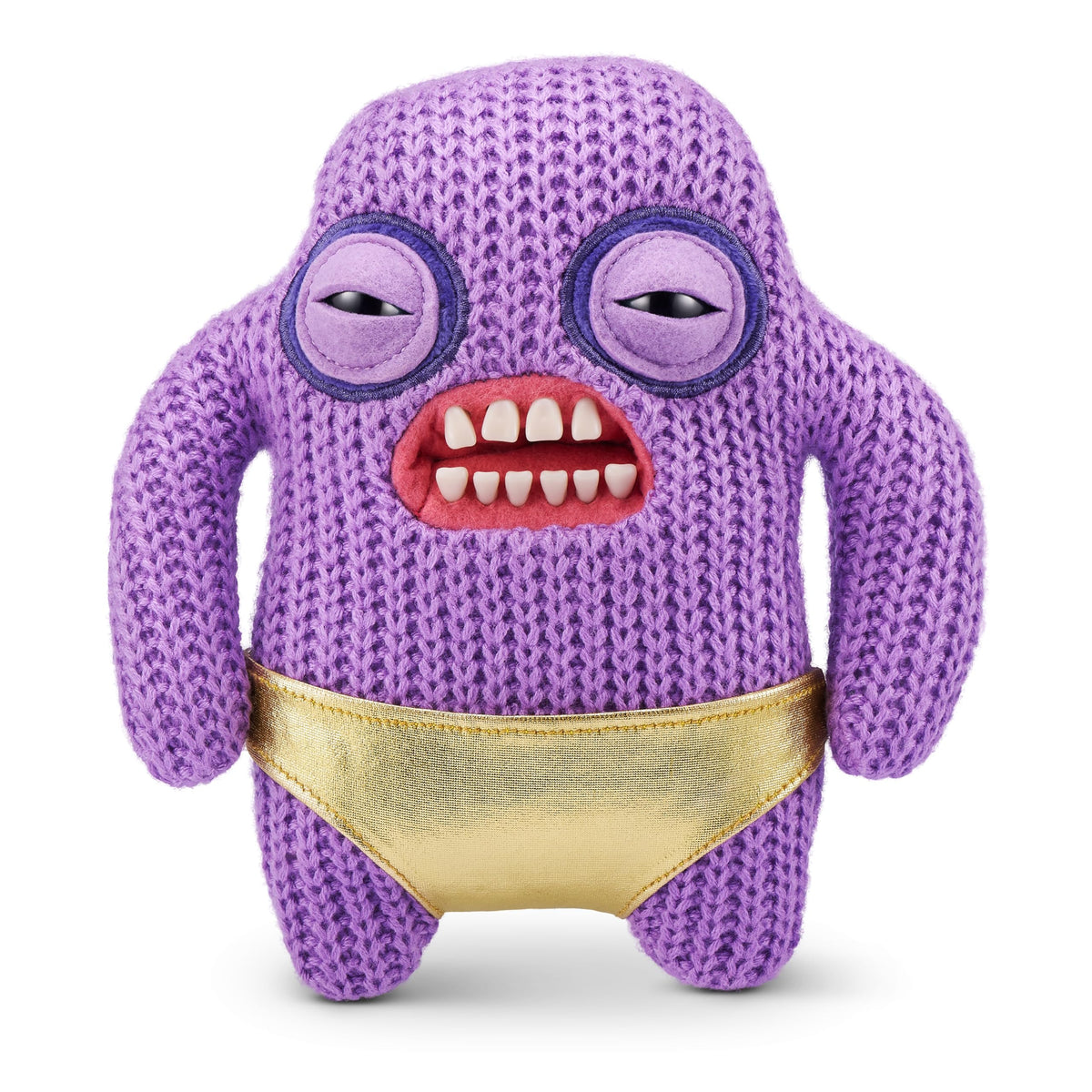 Fuggler Gold Fuggs by ZURU front view, cuddly plush perfect for play and display.