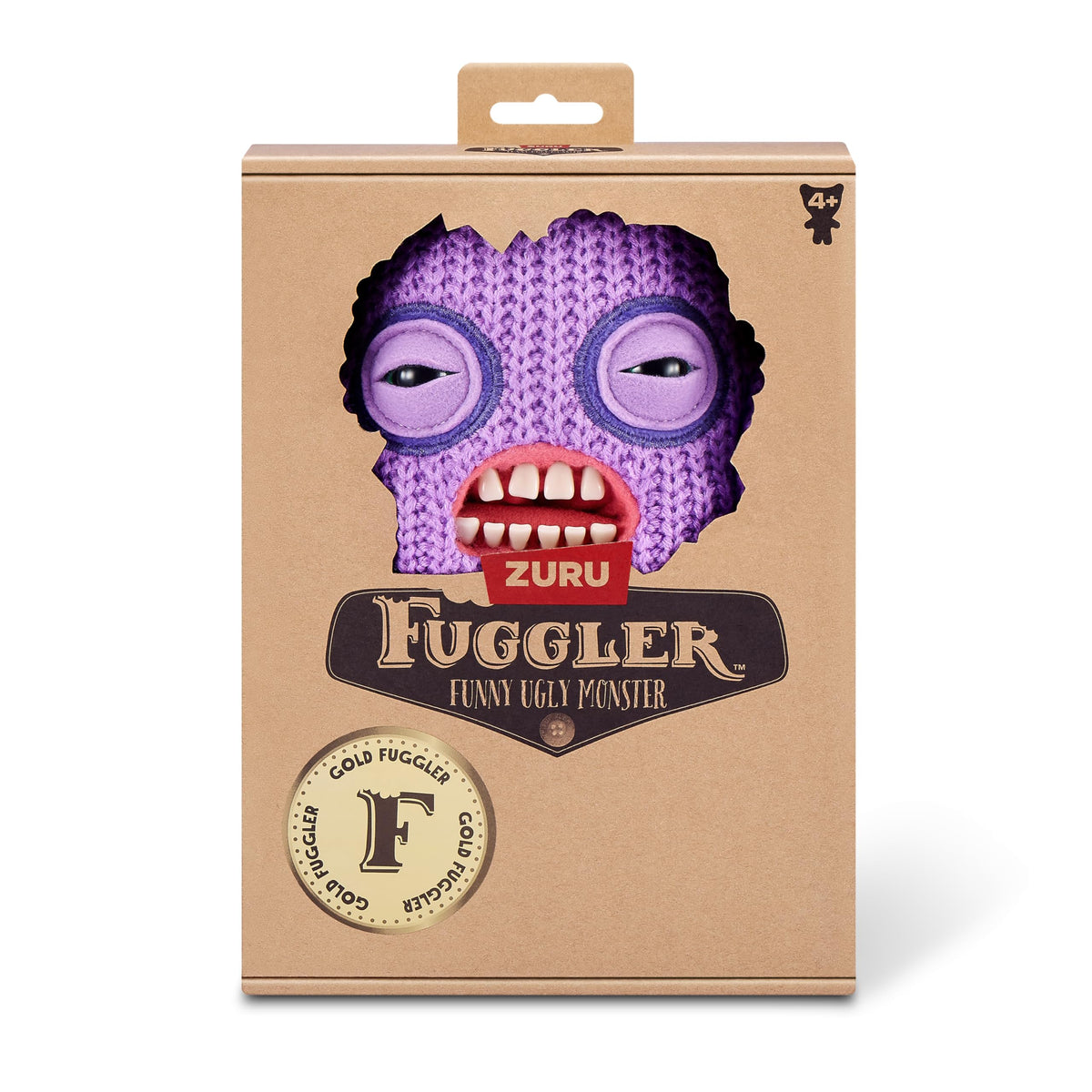 Fuggler Gold Fuggs teeth close-up highlights human-like teeth for collectible charm.