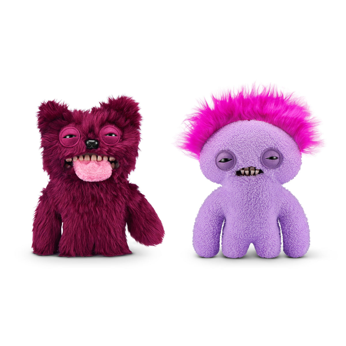 Fuggler Hairy Fuggs 9-Inch Series 1 front view shows soft plush ideal for cuddling.