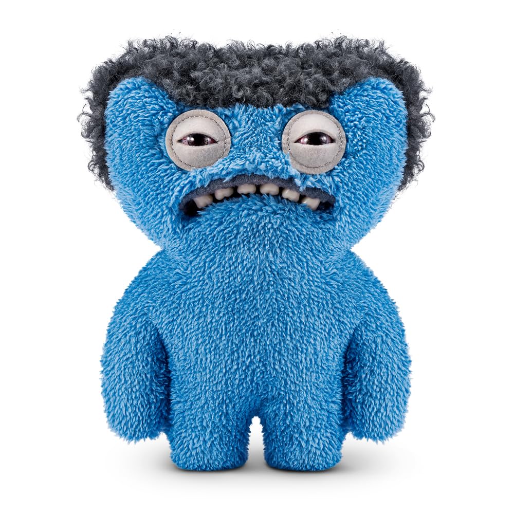 Fuggler Hairy Fuggs 9in plush front view, a quirky gift idea and conversation starter.