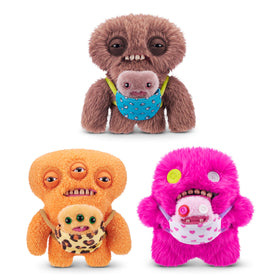 Fuggler human-like teeth detail, a distinctive feature for fans of quirky plush