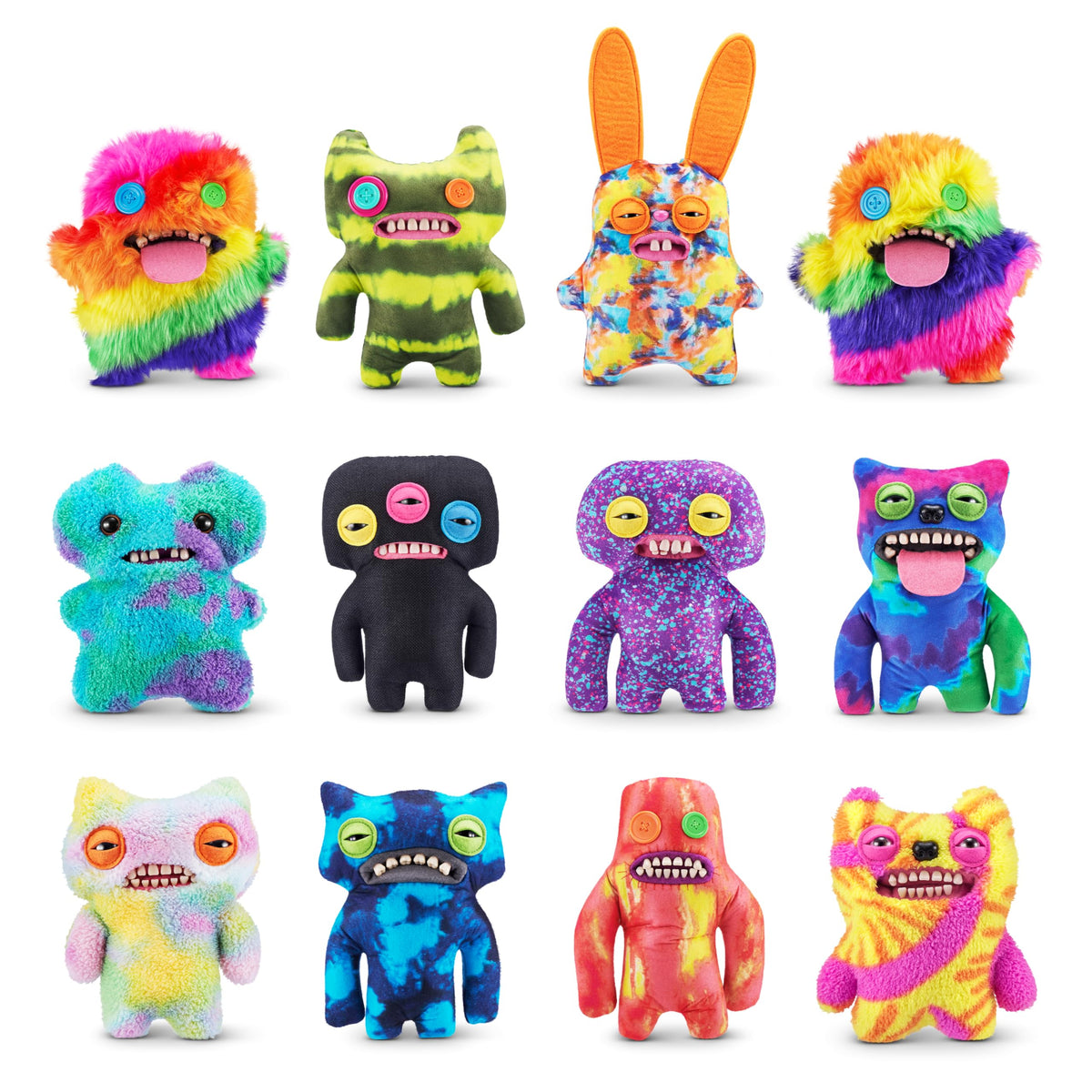 Fuggler lab misfits colorful markings showcase collectibility and unique room decor