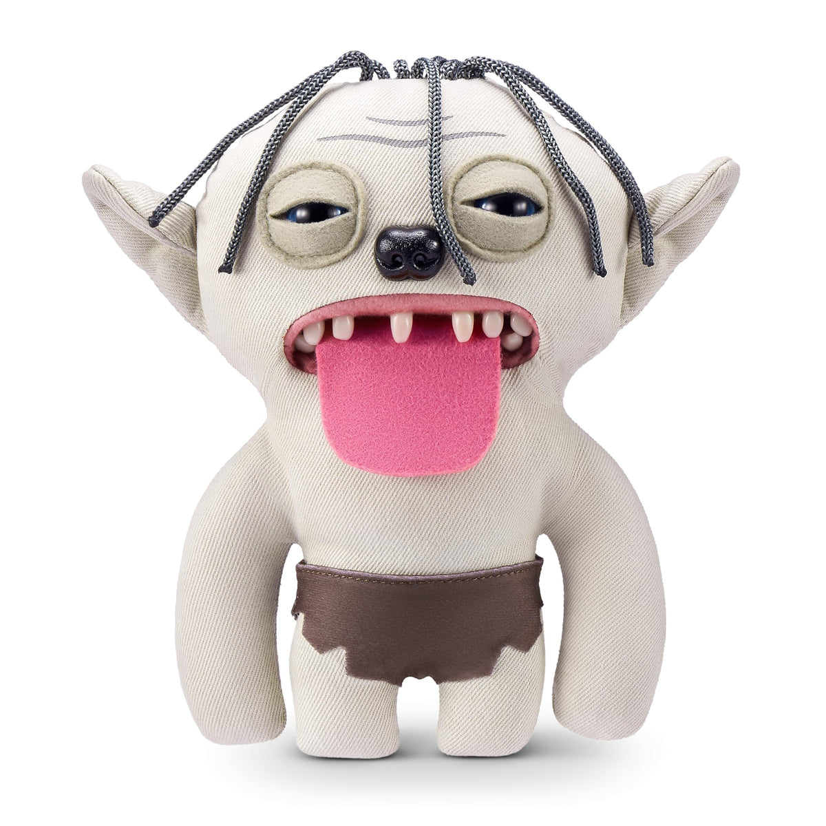Fuggler Lord of the Rings plush on display adds quirky charm to shelves.