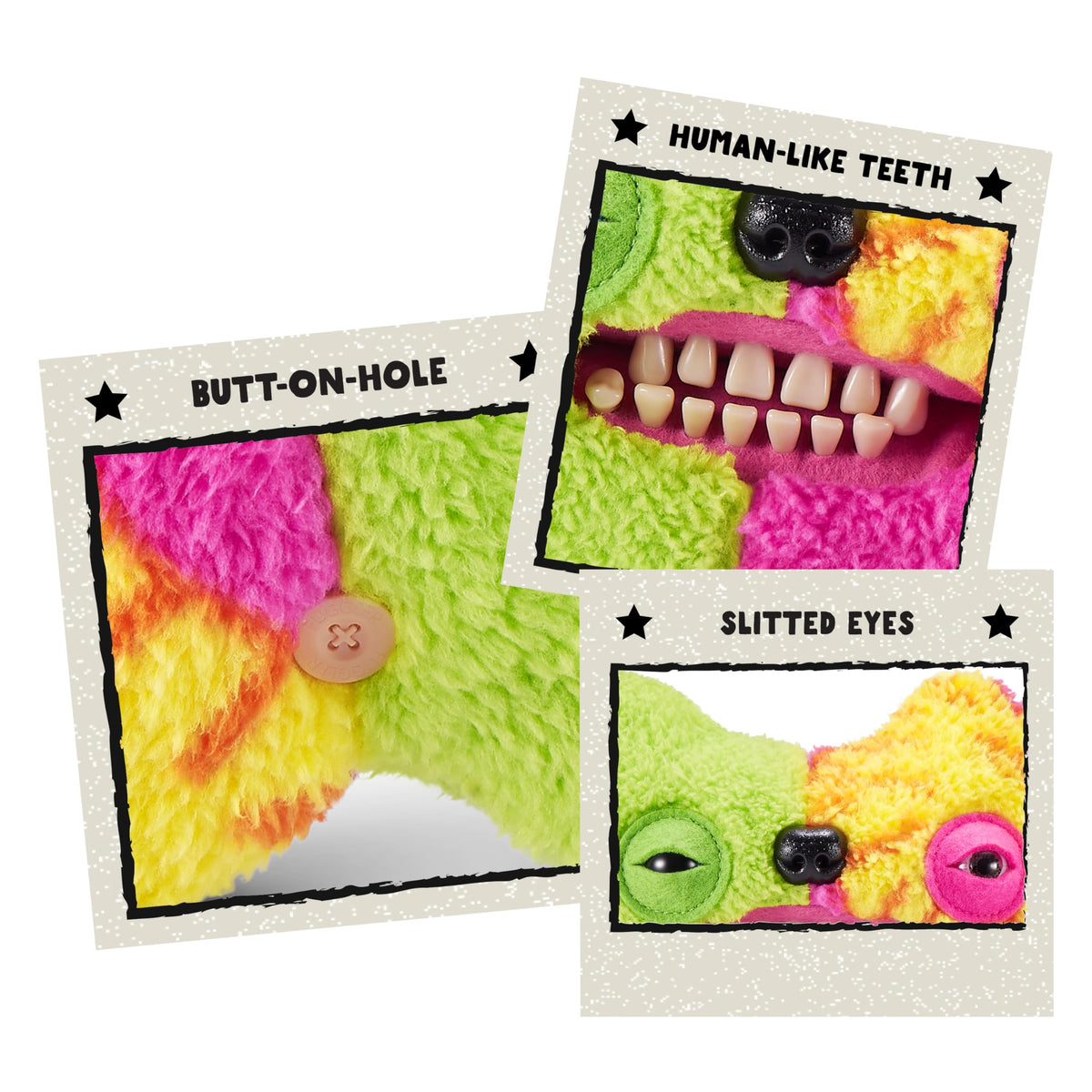 Fuggler Misfit Monster with human teeth detail adds collectible appeal