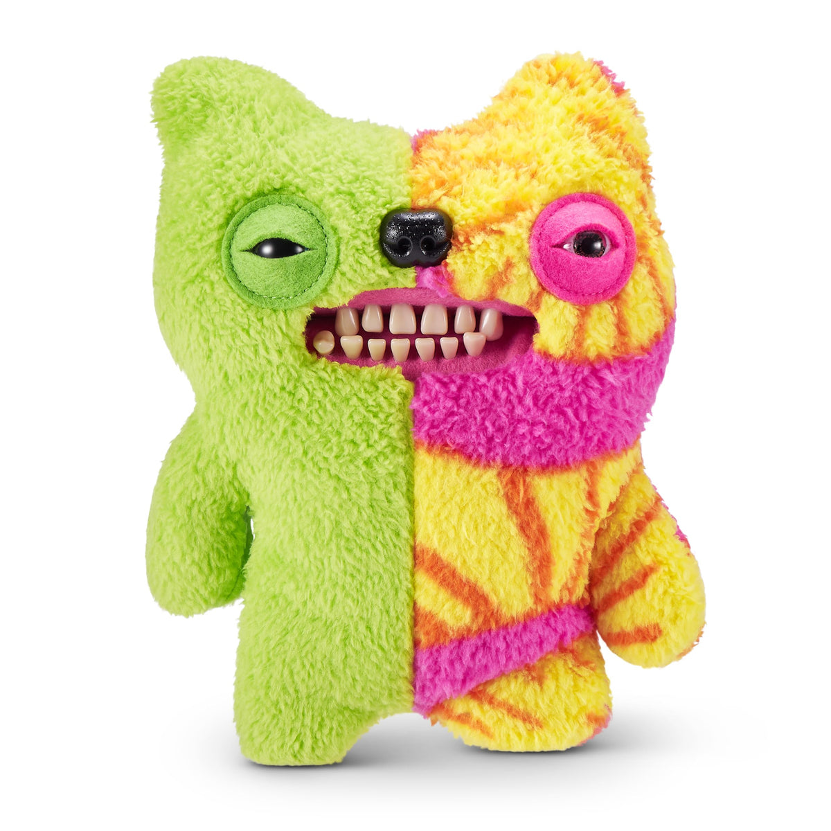 Fuggler Munch Tooth green multi plush offers soft cozy hugs