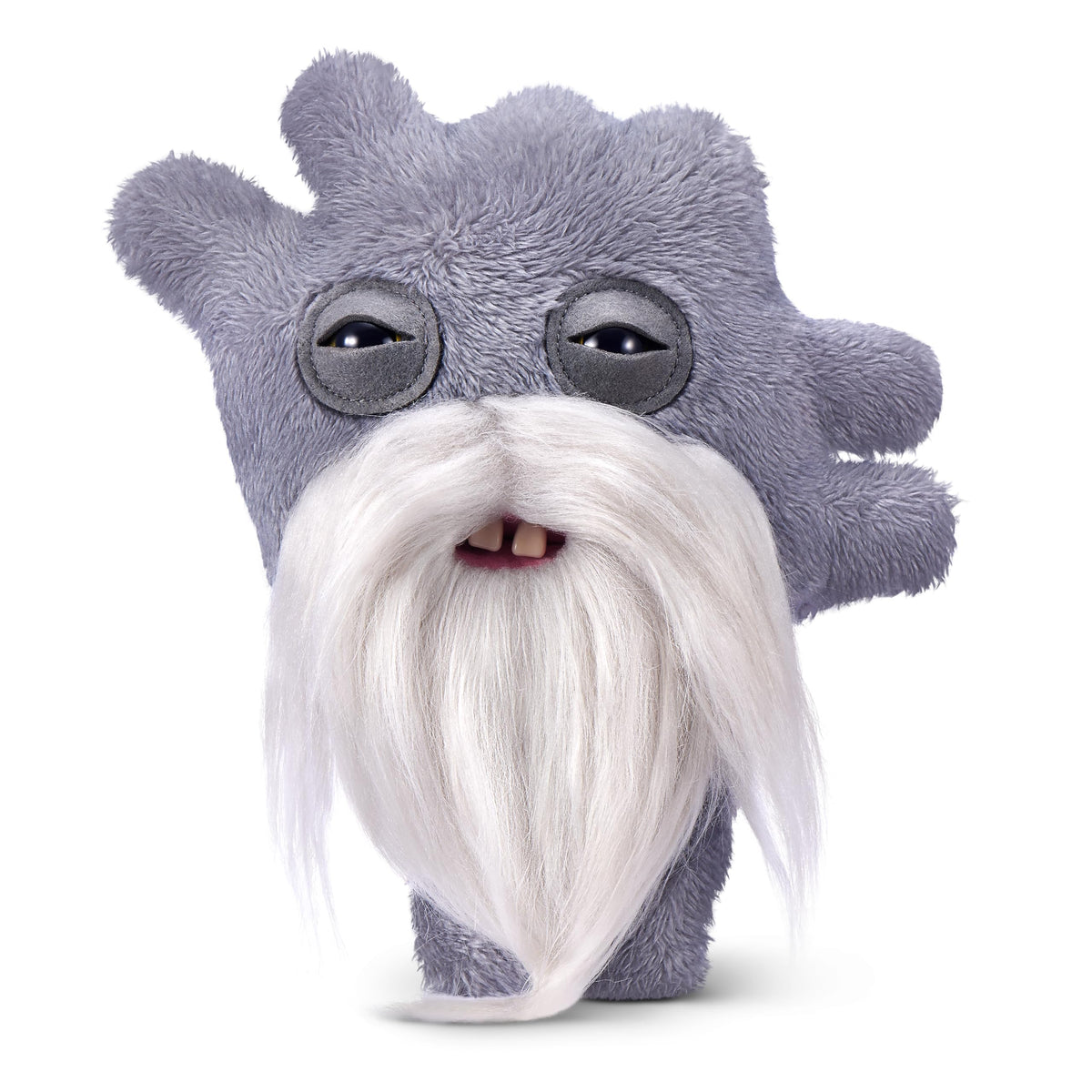 Fuggler Old Fogies Captain Cardiac plush with human-like teeth for playful mischief.