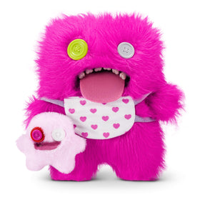 Fuggler Oogah Boogah pink long-pile 9-inch plush, great for playful display