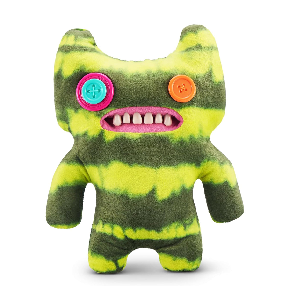 Fuggler Originals 9-inch plush in a display box, a quirky desk companion.