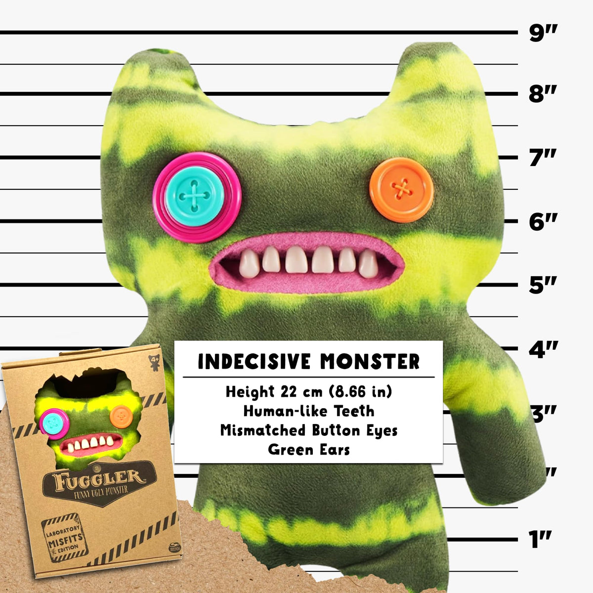 Fuggler Originals collectible lab packaging makes a unique shelf centerpiece.