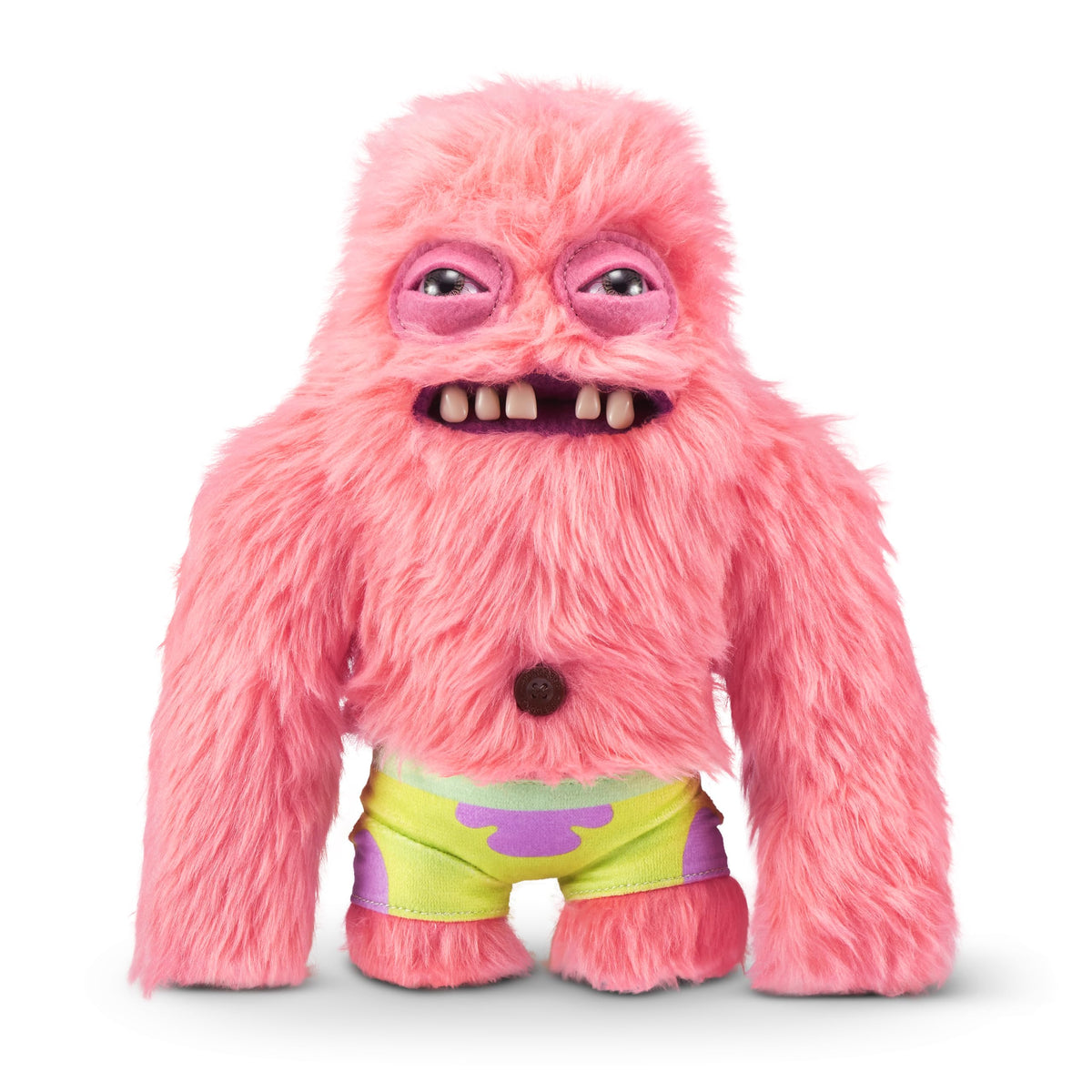 Fuggler Patrick SpongeBob plush, soft 9-inch cuddle buddy.