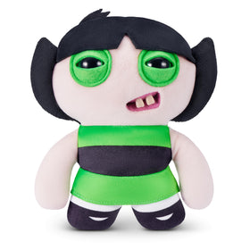 Fuggler Powerpuff Buttercup 9-inch plush close-up; soft texture for hugs.