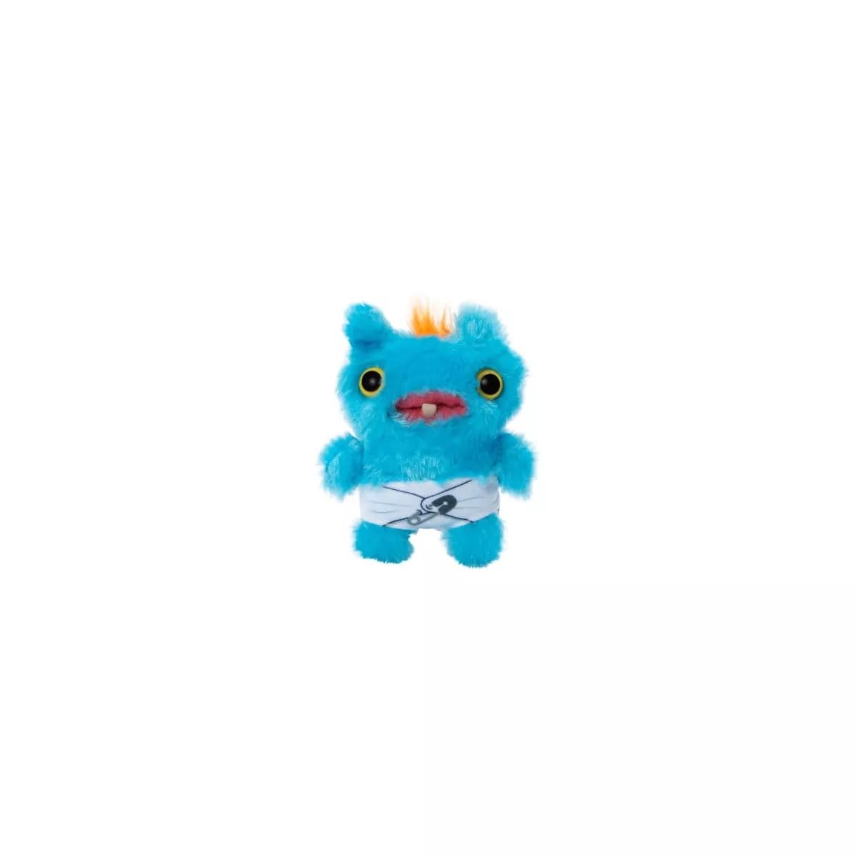 Fuggler Screech 4-inch plush—soft, huggable desk companion for playful display.