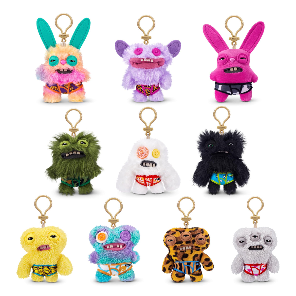 Fuggler Series 4 keyring clip-on charm for bags and backpacks