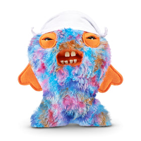 Fuggler Vacay Vibes Cod Father in suitcase, playful travel buddy for shelves and desks