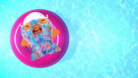 Fuggler Vacay Vibes collection display on a shelf to spark conversation