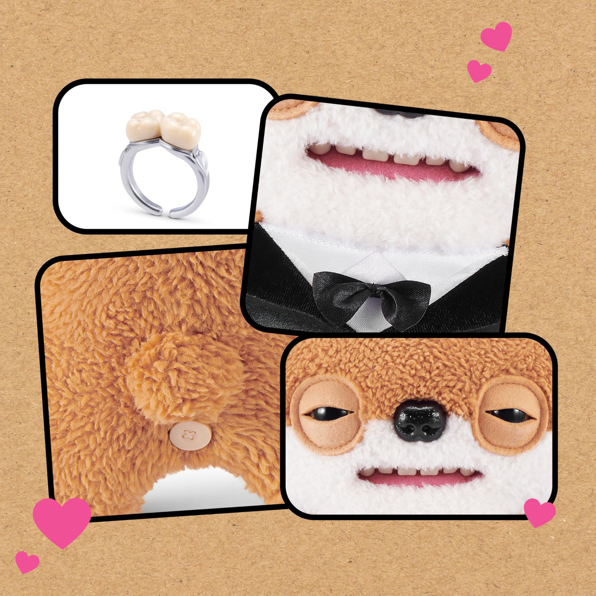 Fuggler Wedding Fuggs ring detail, creepy wedding ring enhances any collection.