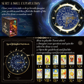 Fuiltee Tarot Book Nook shows witch figure center for mystical ambiance.