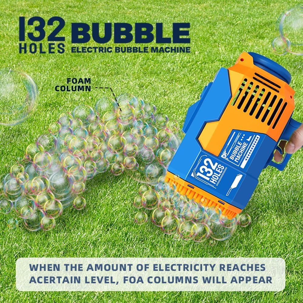 Fulercni compact bubble gun with non-slip grip for kids.
