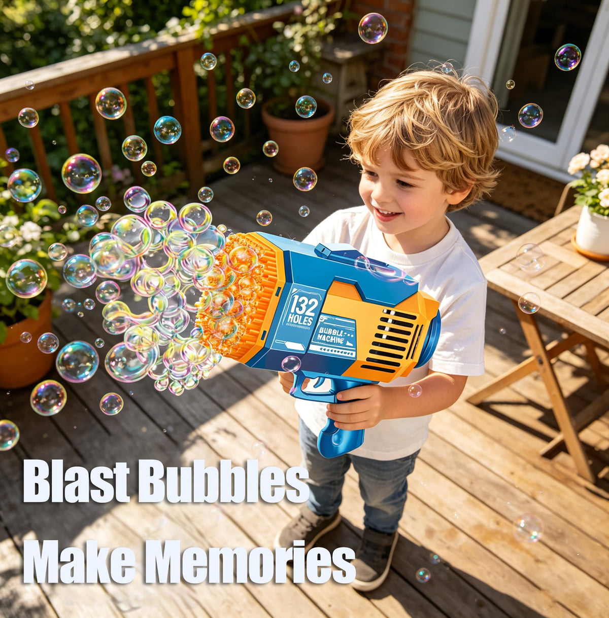 Fulercni kids outdoor bubble play with portable design for sunny days.