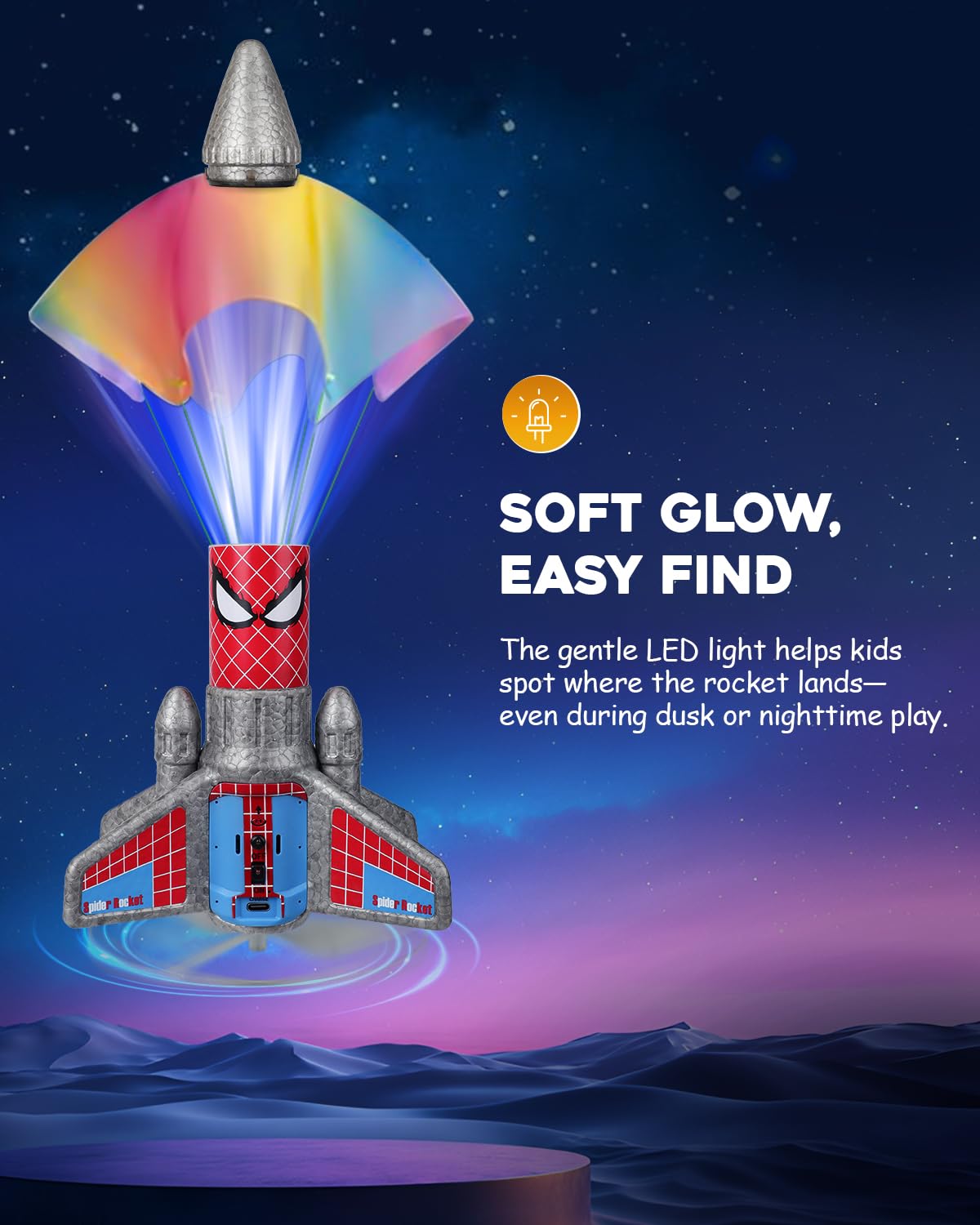 Fullware Rocket Launcher ideal gift for kids ages 6-13 during outdoor fun.