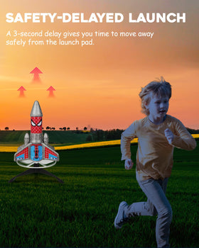 Fullware Rocket Launcher lightweight EPP foam body withstands repeated use.