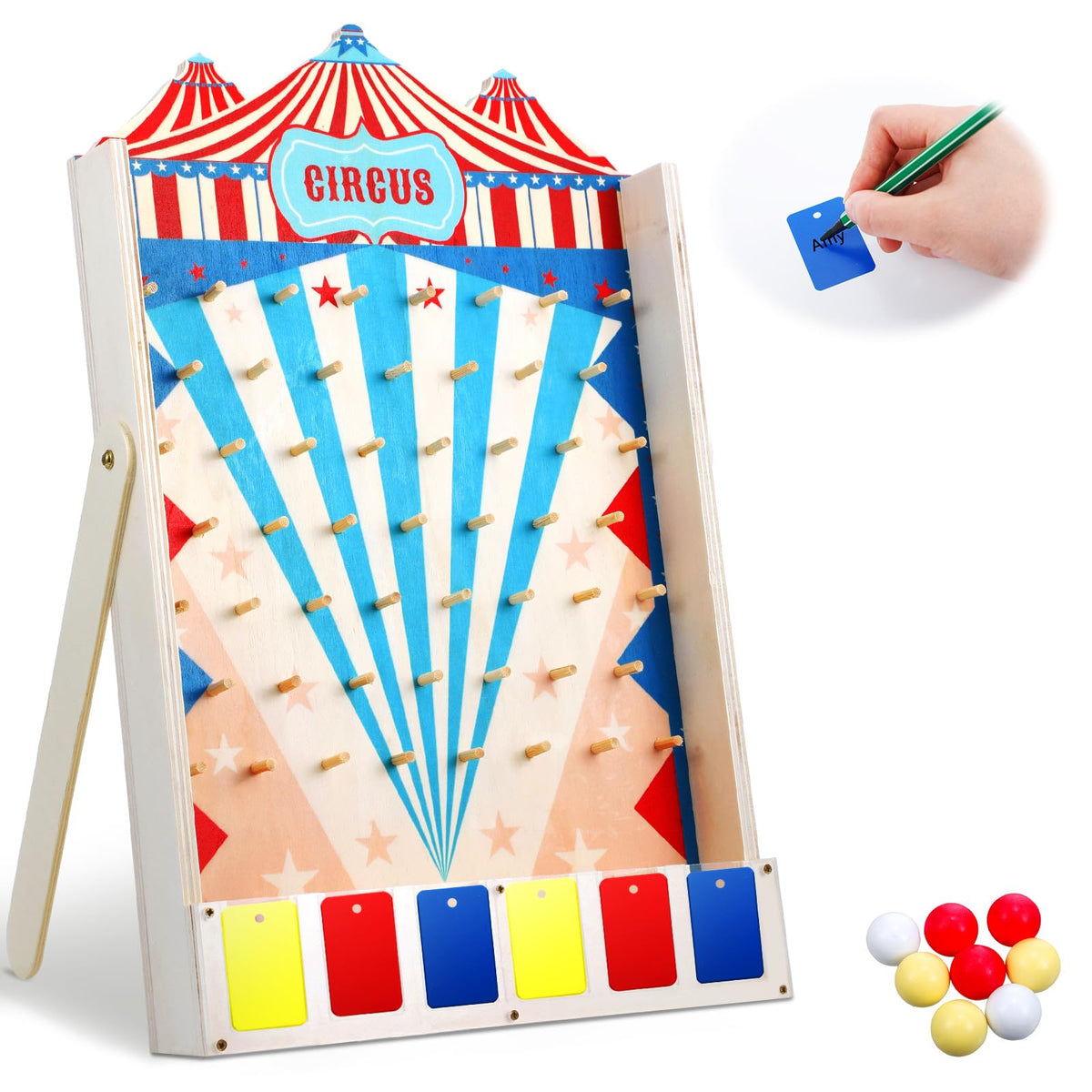 Fulmoon Disk Drop Game board ready for a lively carnival party, engaging guests.
