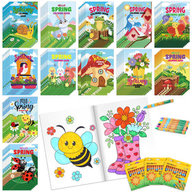 Fulmoon Spring mini coloring books cover with bright artwork for quick, portable creative moments.
