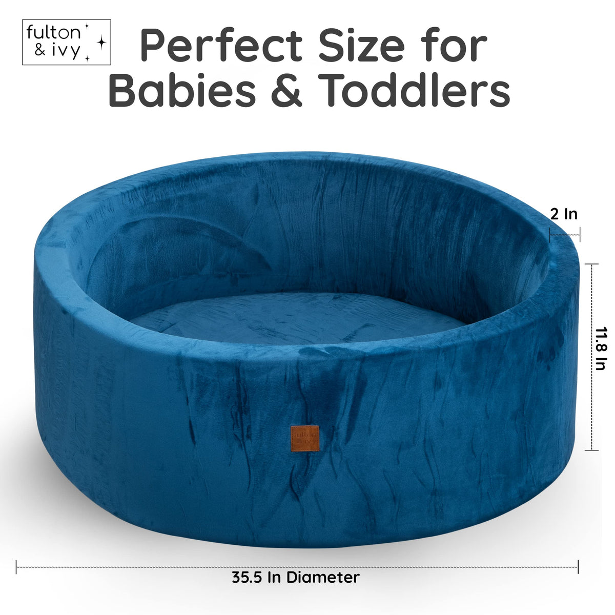 Fulton & Ivy ball pit diameter 35.5 inches enables ample family play