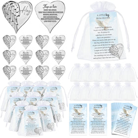 Fumete angel token heart coin front, a touching keepsake for remembrance.