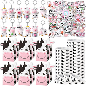 Fumete cow keychain set to stylishly organize bags and keys