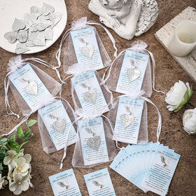 Fumete transparent organza bags for elegant keepsake presentation
