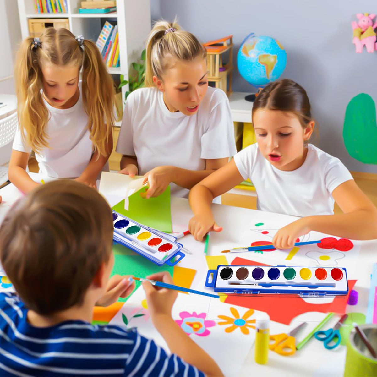 FUMILE classroom art activity set supports group projects.