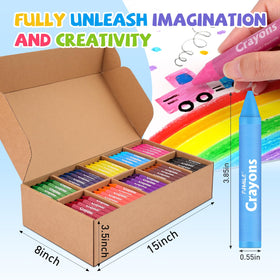 FUMILE jumbo crayons in 10 bright colors ideal for little hands