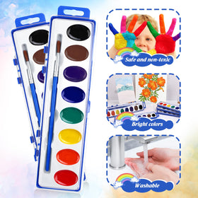 FUMILE transparent mixing palette aids color blending.