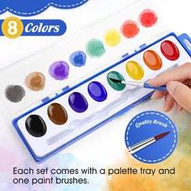 FUMILE watercolor brush and palette set for easy painting.
