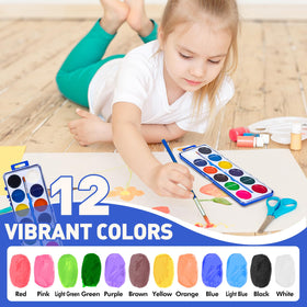 FUMILE watercolor brush included for easy painting sessions.