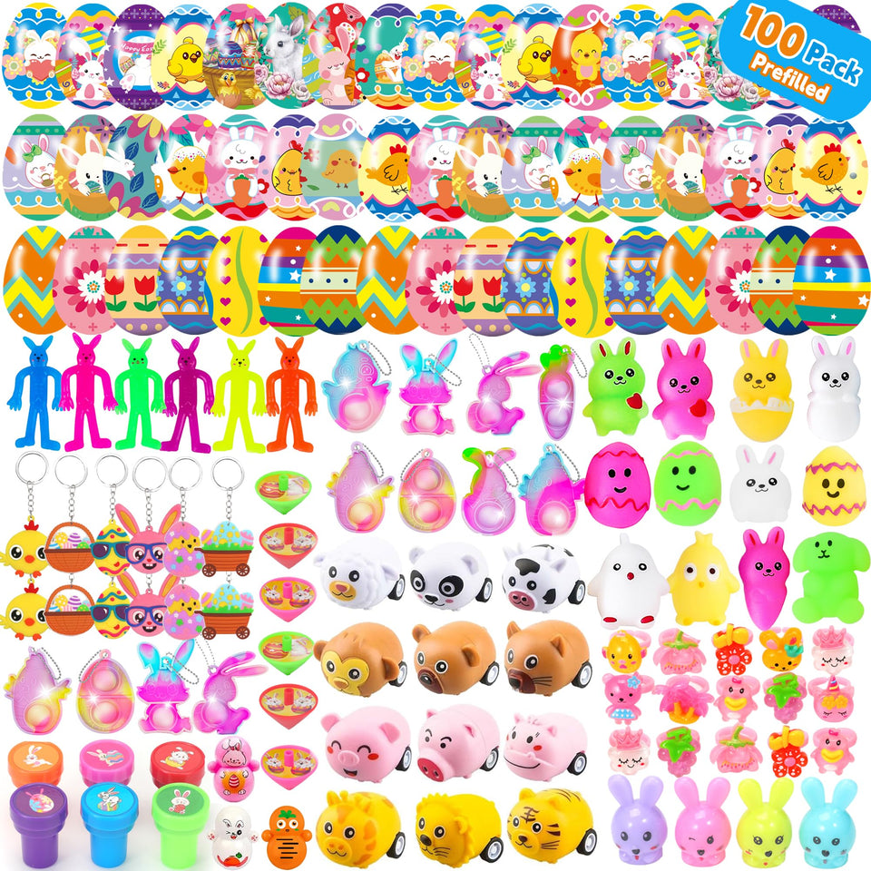 Fumogym Easter egg with colorful shells for kids' egg hunts