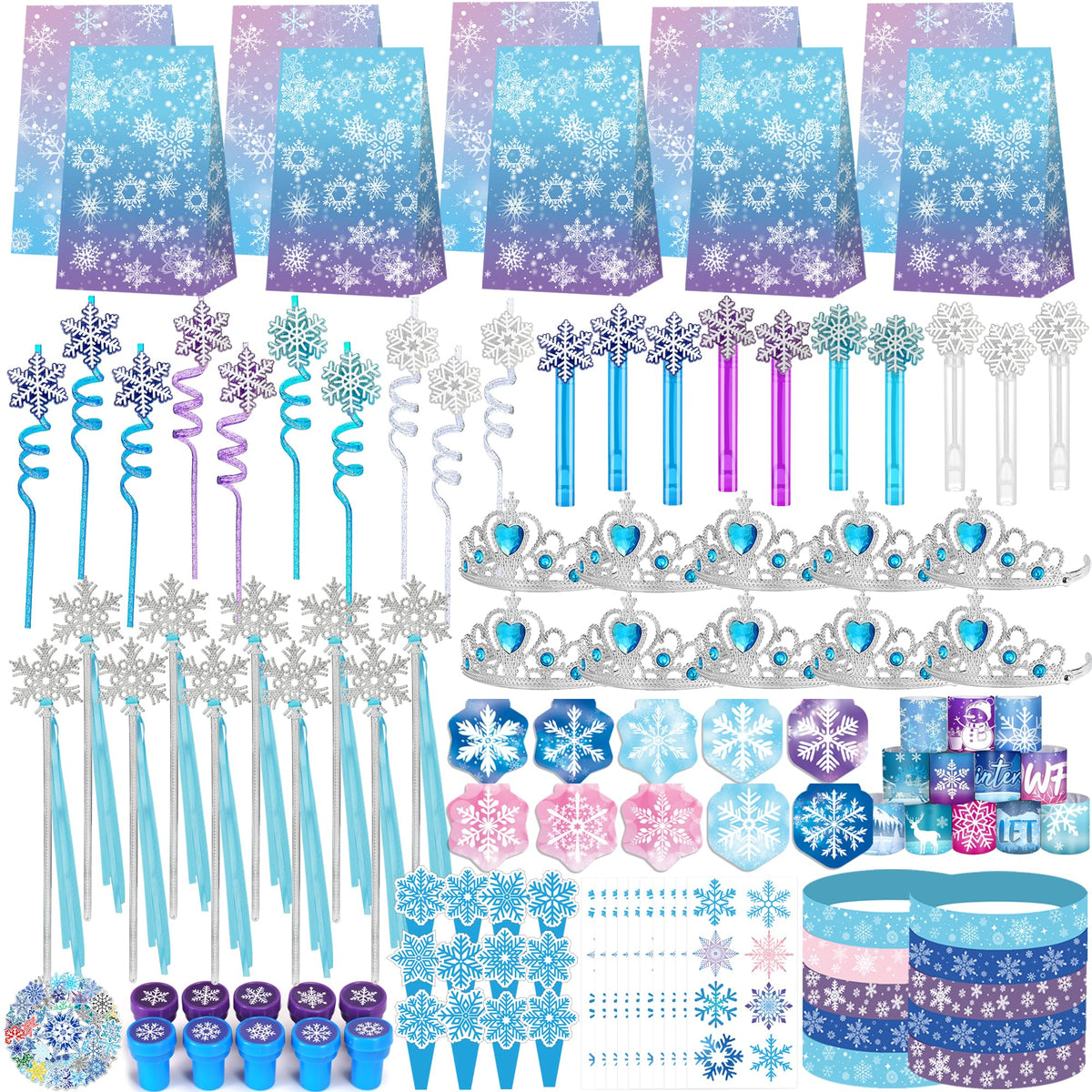 Fumogym Frozen Party Favors Kit complete set for memorable kids' celebrations.