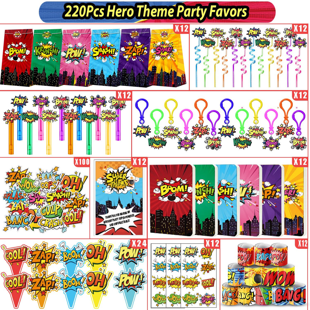 Fumogym slap bracelets add interactive, easy-to-distribute party favors.