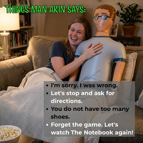 Fun Delivery Man Akin compact inflatable for quick storage after the event