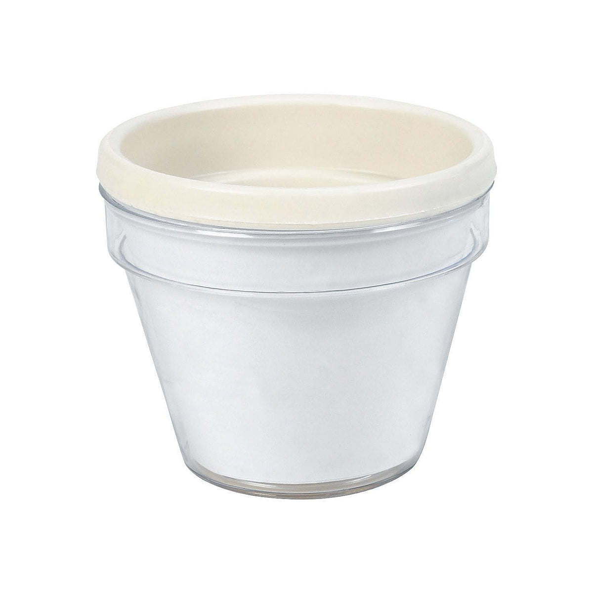 Fun Express 12 white plastic pots ready for painting and decorating.