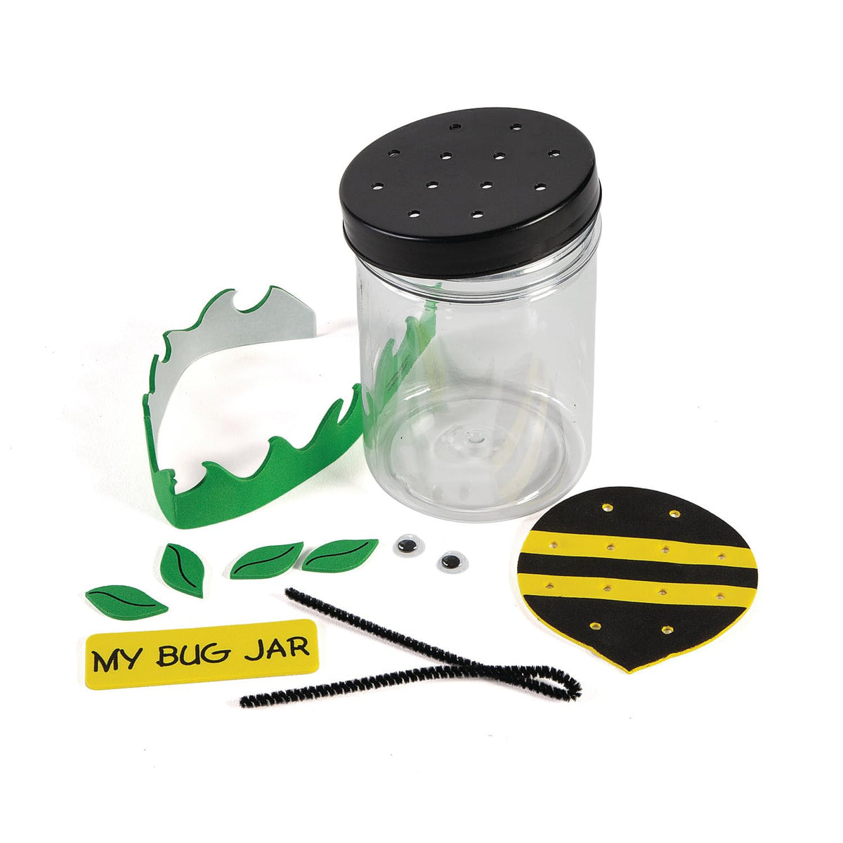 Ventilated lids ensure safe airflow during kid-friendly bug observation sessions.