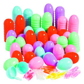 Fun Express glow Easter eggs kit showing 100 bright eggs for after-dark hunts