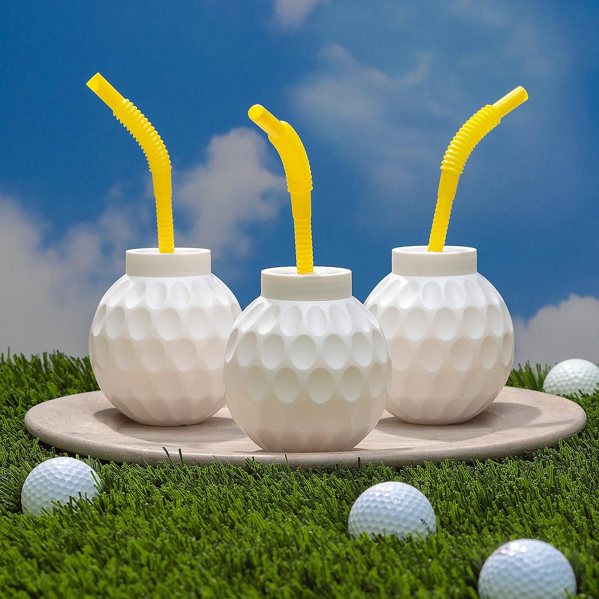 Fun Express golf-themed party cups complement golf decor and events.