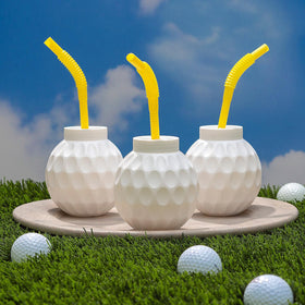 Fun Express golf-themed party cups complement golf decor and events.