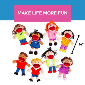 Fun Express machine-washable puppets simplify cleanup after active group activities.