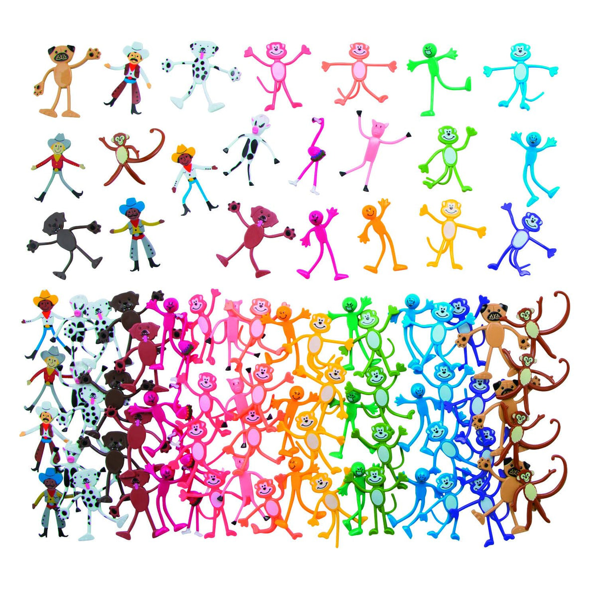 Fun Express Mega Bendable Monkey figure for classroom prizes and party favors.