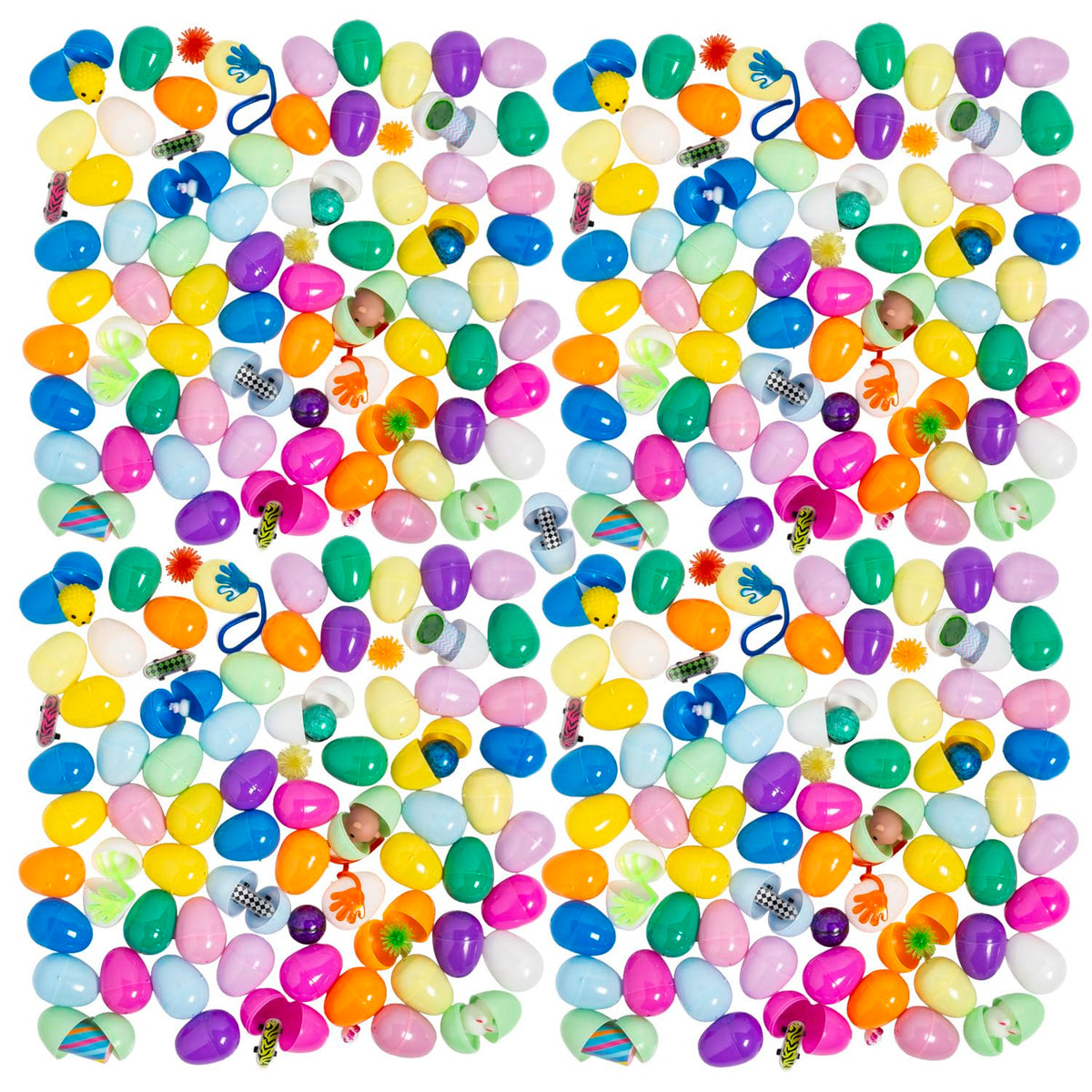 Fun Express mega bulk eggs, closed packaging, ideal for large classrooms and events.