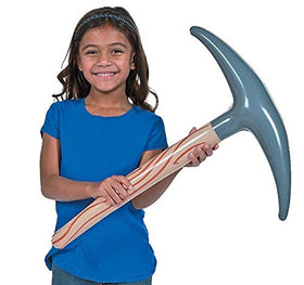 Fun Express Minecraft inflatable pickaxe soft, lightweight prop for interactive games