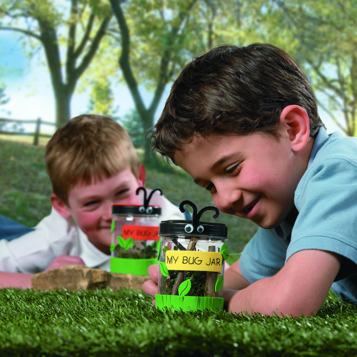 Outdoor bug-hunt use encourages exploration, observation, and nature appreciation.
